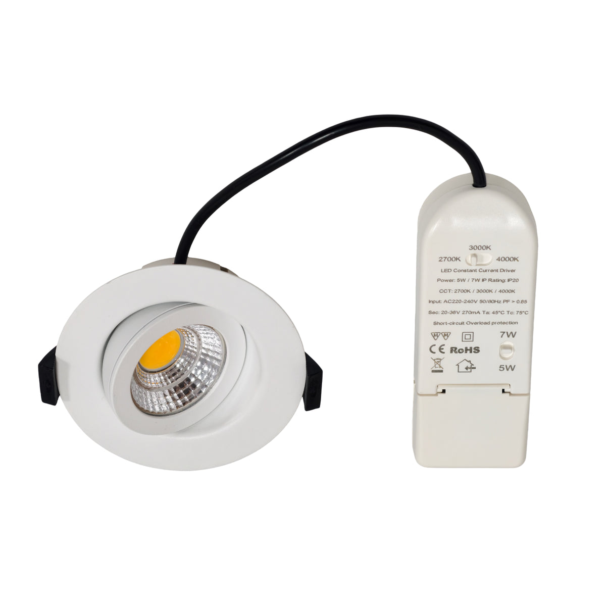 Orbit 360° COB Fire Rated Downlight Adjustable