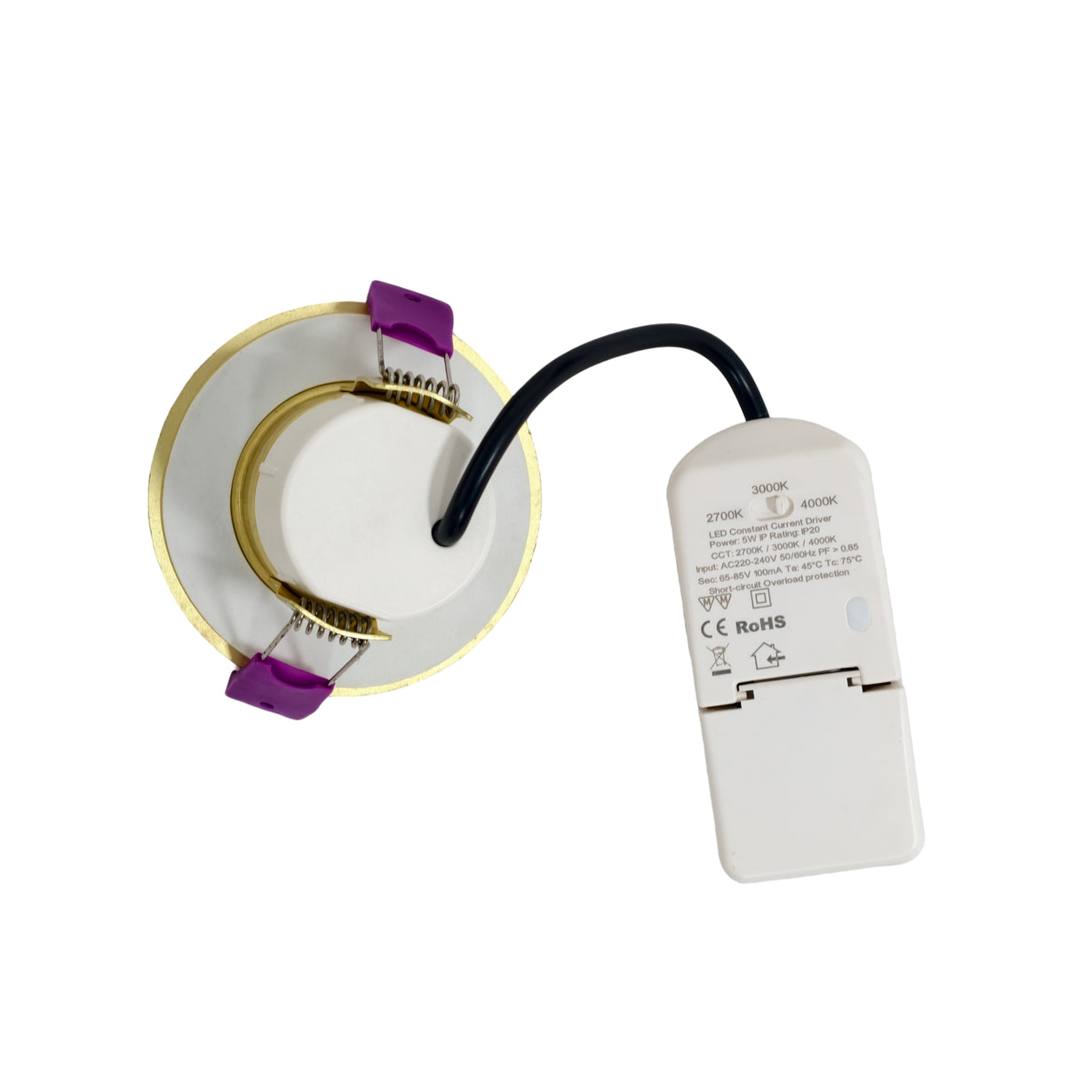Klar-External Driver SMD IP65 Waterproof and Fire Rated Downlight