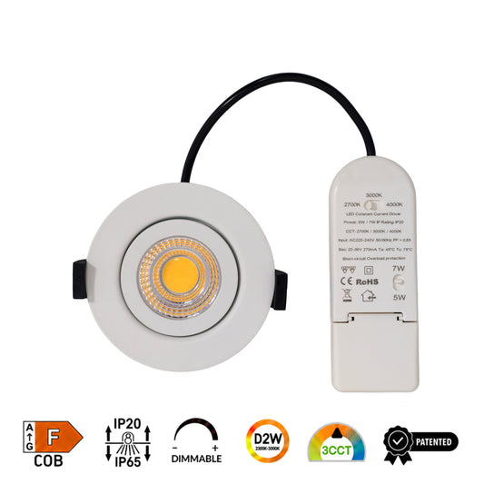 Orbit 360° COB Fire Rated Downlight Adjustable